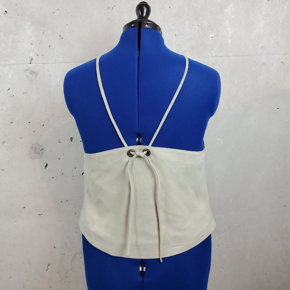 Walter Baker cream suede halter top size large - Picture 5 of 10
